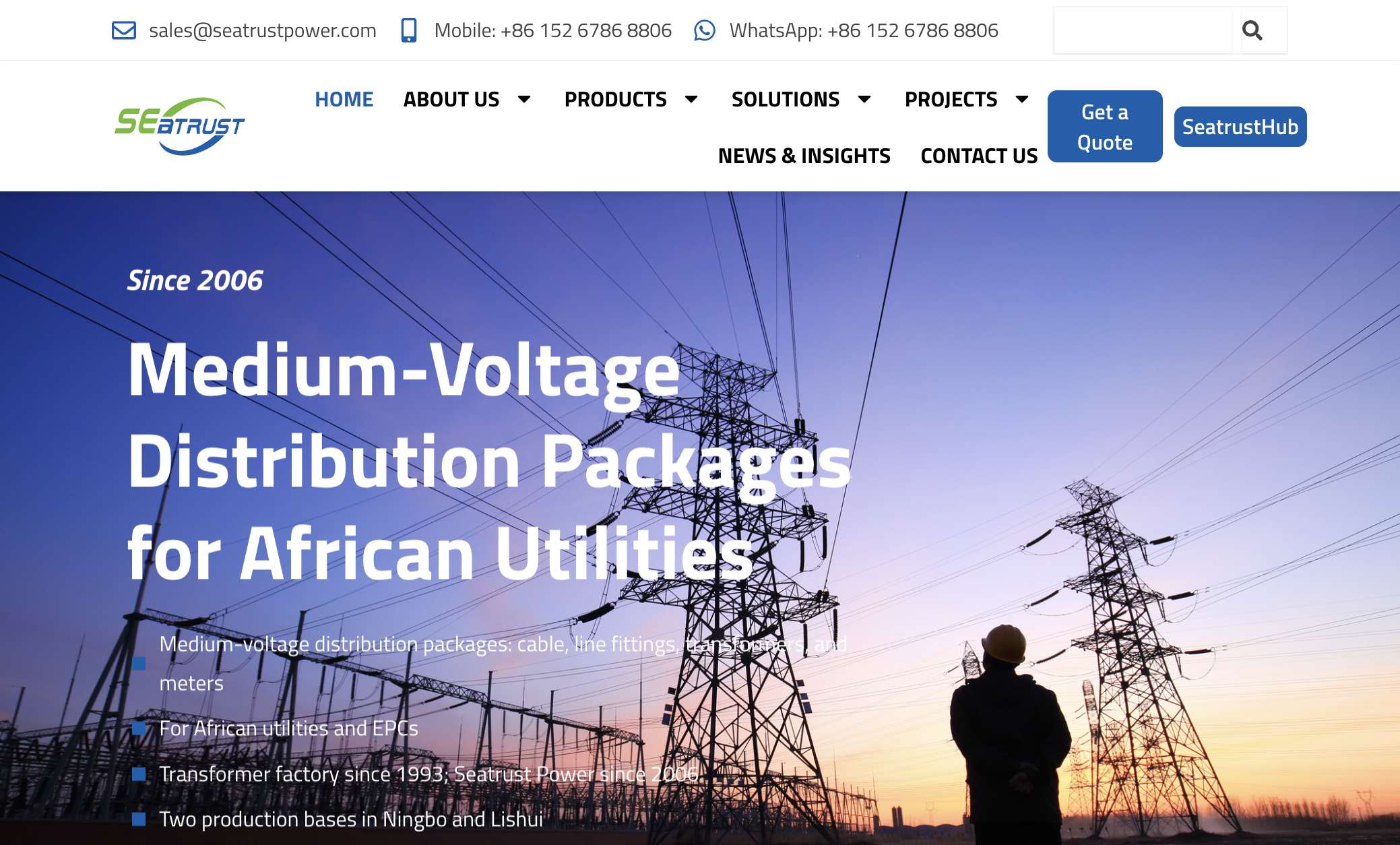 SeaTrustPower homepage captured on September 26, 2026